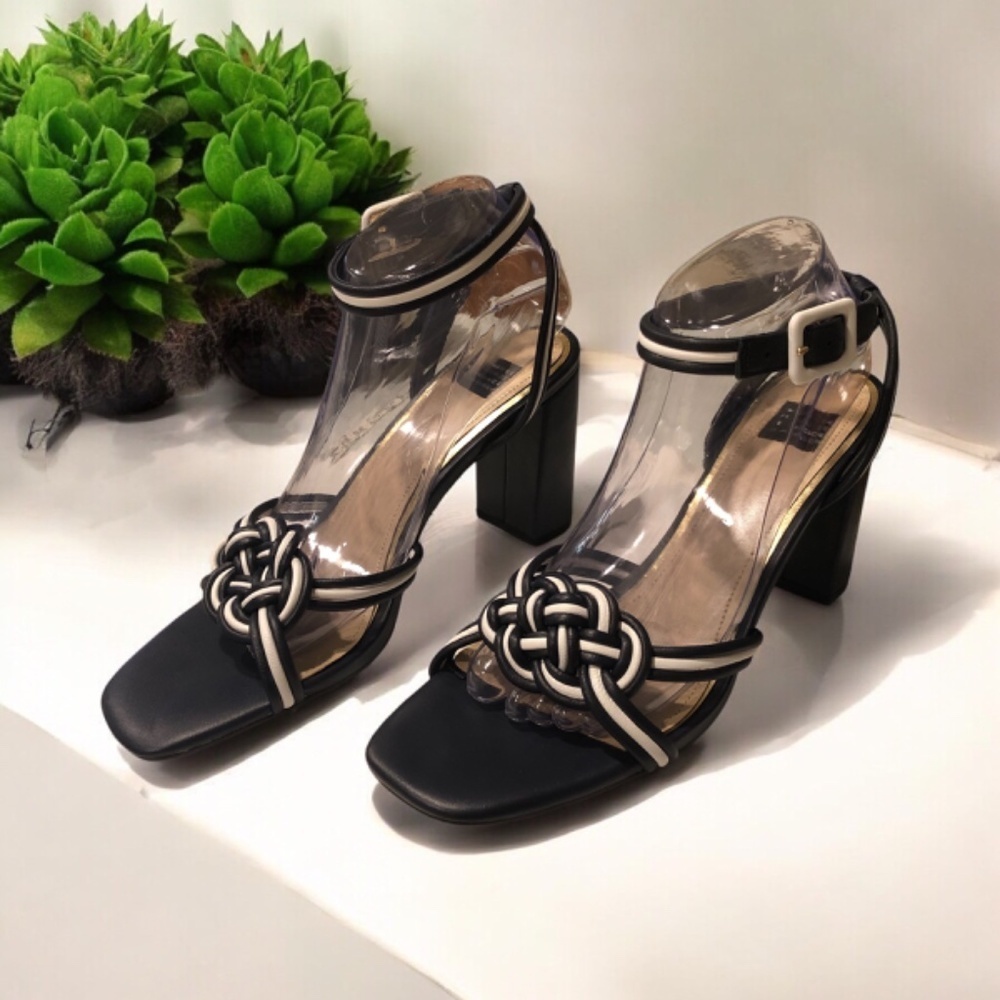 WHBM Nova Mixed Knot High Heeled Sandals size 10 - Picture 3 of 11